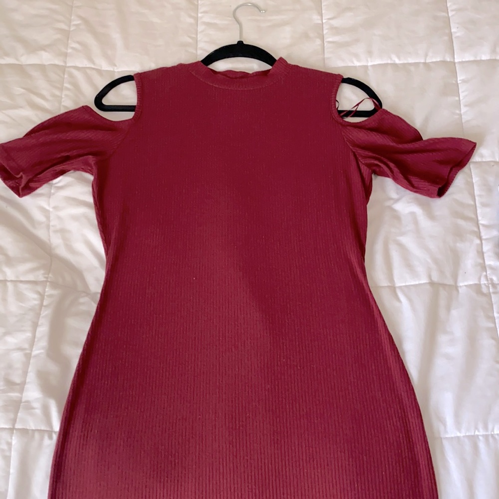 Burgundy dress